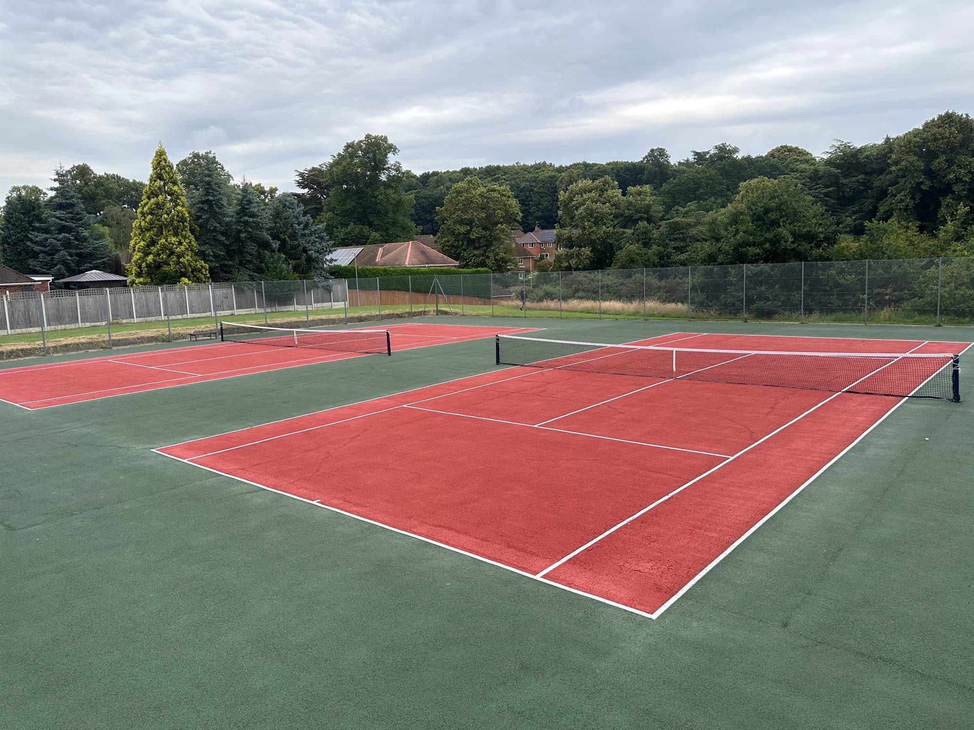 The courts in afternoon light